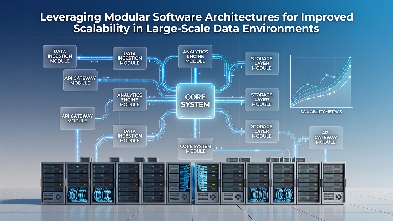 Real-world example of scaled modular data processing clusters with monitoring dashboards